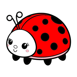 POBARVANA POBARVANKA - Pobarvanka ljubke pikapolonice