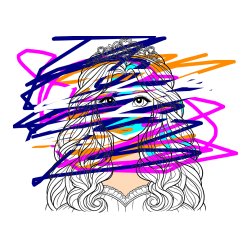 POBARVANA POBARVANKA - Pobarvanka ljubke princese z bujnimi lasmi