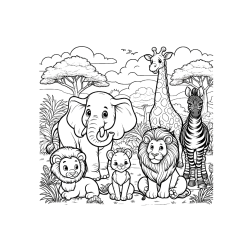 Pobarvana pobarvanka - Pobarvanka ljubkih živali