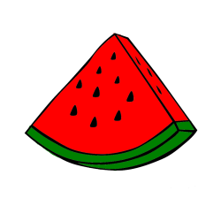 Pobarvana pobarvanka - Pobarvanka lubenice