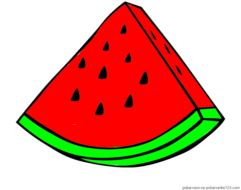 POBARVANA POBARVANKA - Pobarvanka lubenice