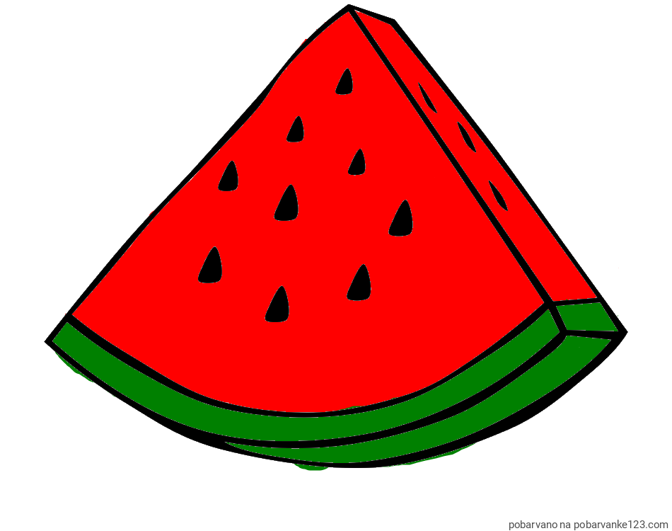 POBARVANA POBARVANKA - Pobarvanka lubenice