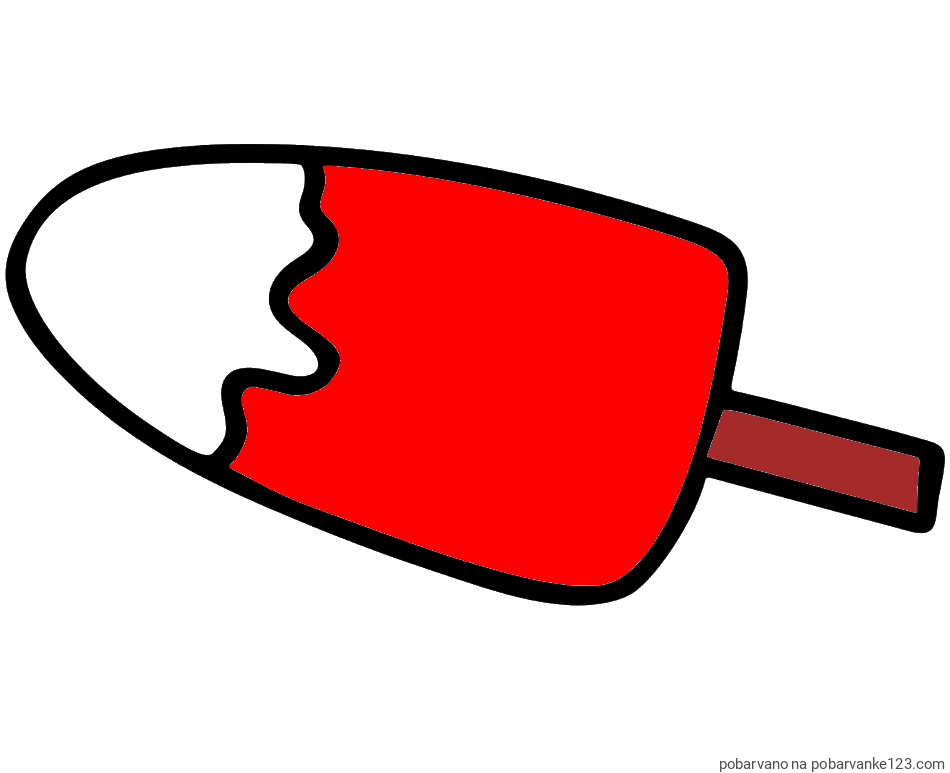 POBARVANA POBARVANKA - Pobarvanka lučke (sladoled na palčki)