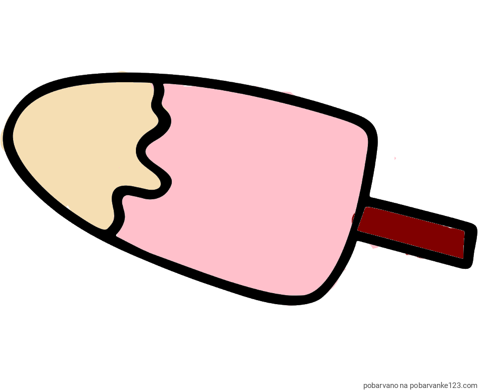 POBARVANA POBARVANKA - Pobarvanka lučke (sladoled na palčki)