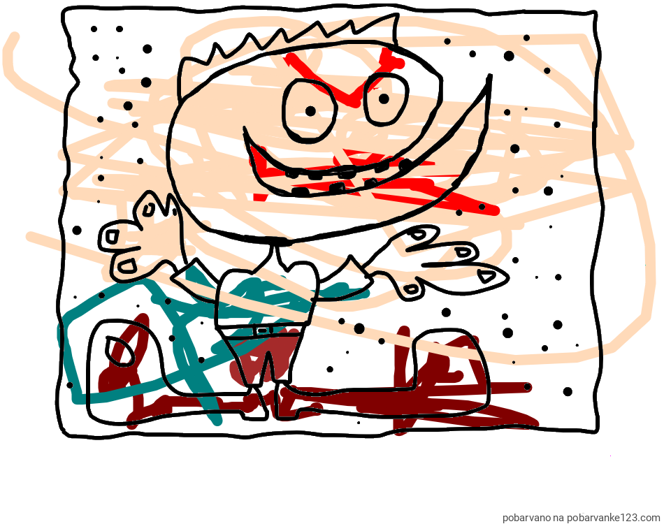 POBARVANA POBARVANKA - Pobarvanka možiclja