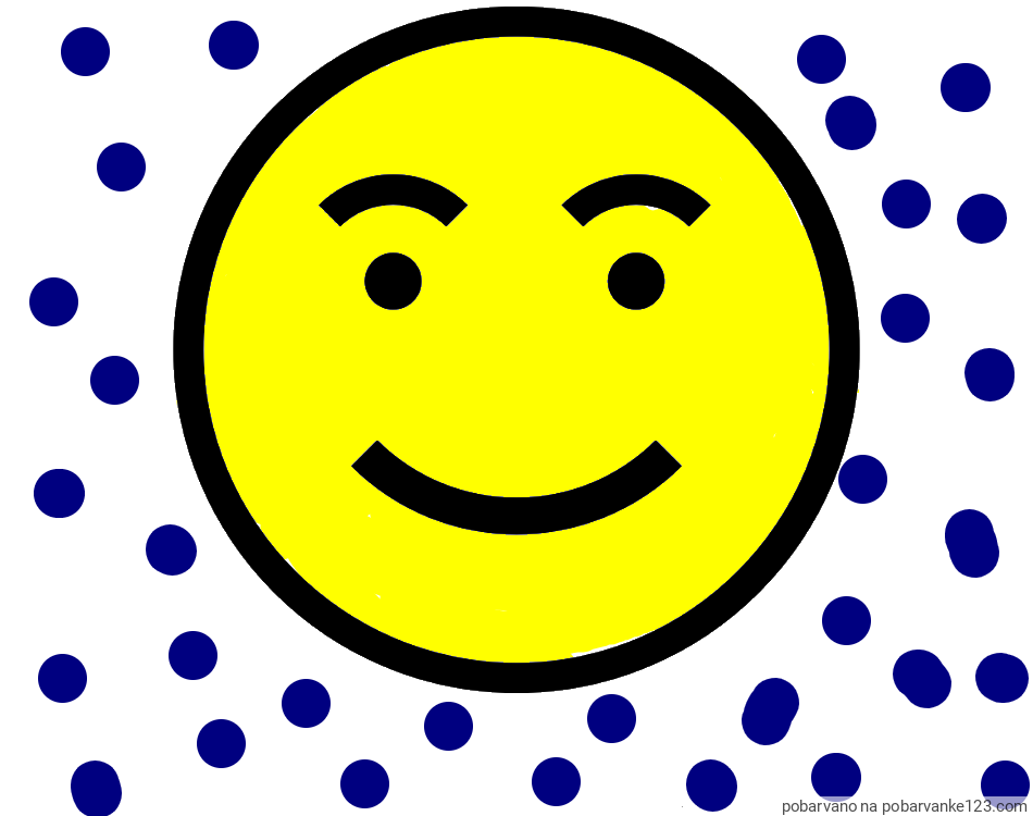 POBARVANA POBARVANKA - Pobarvanka nasmejanega smeška