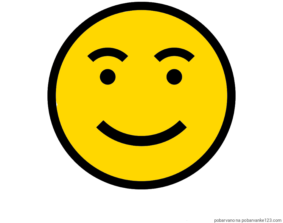 POBARVANA POBARVANKA - Pobarvanka nasmejanega smeška