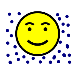 POBARVANA POBARVANKA - Pobarvanka nasmejanega smeška