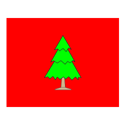 Pobarvana pobarvanka - Pobarvanka neokrašene smrekice