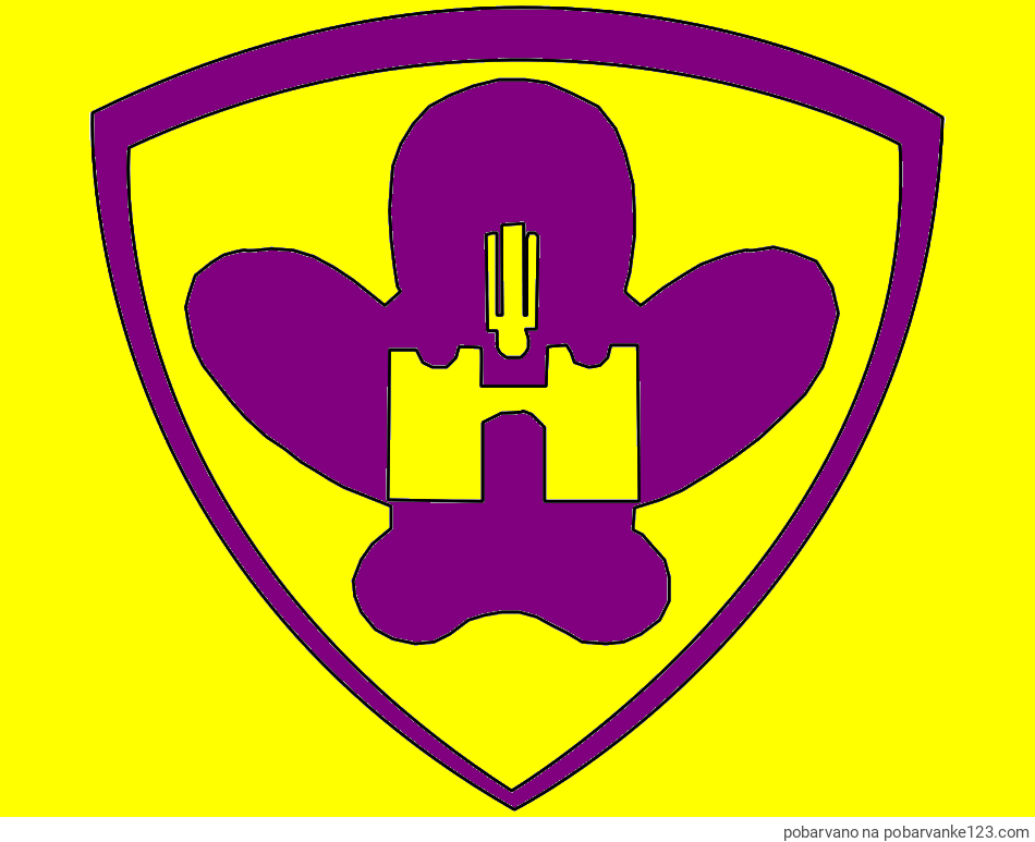 POBARVANA POBARVANKA - Pobarvanka NK Maribor (grb)