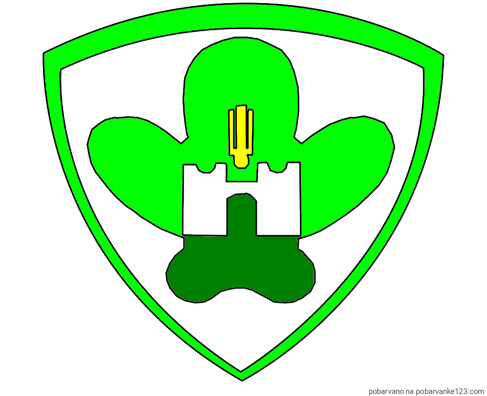 POBARVANA POBARVANKA - Pobarvanka NK Maribor (grb)