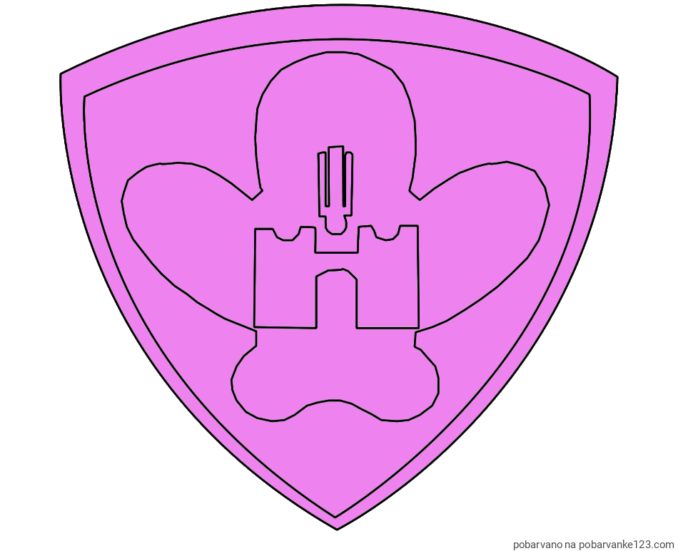 POBARVANA POBARVANKA - Pobarvanka NK Maribor (grb)