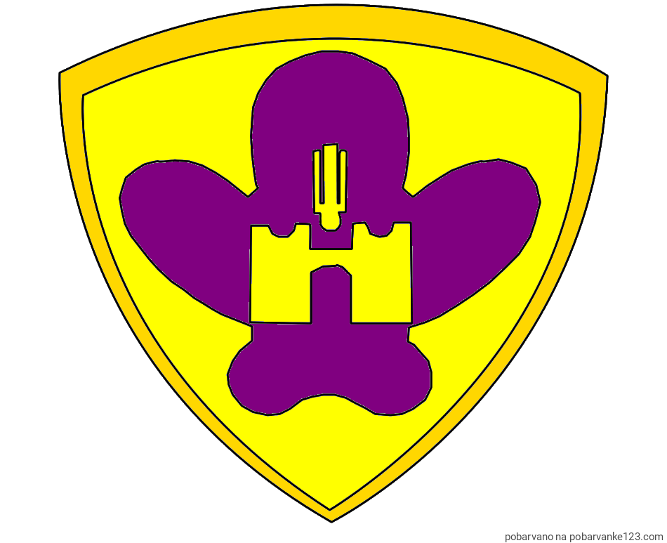 POBARVANA POBARVANKA - Pobarvanka NK Maribor (grb)