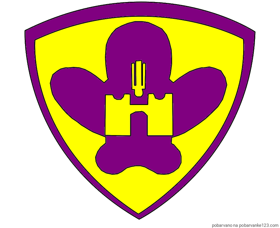 POBARVANA POBARVANKA - Pobarvanka NK Maribor (grb)