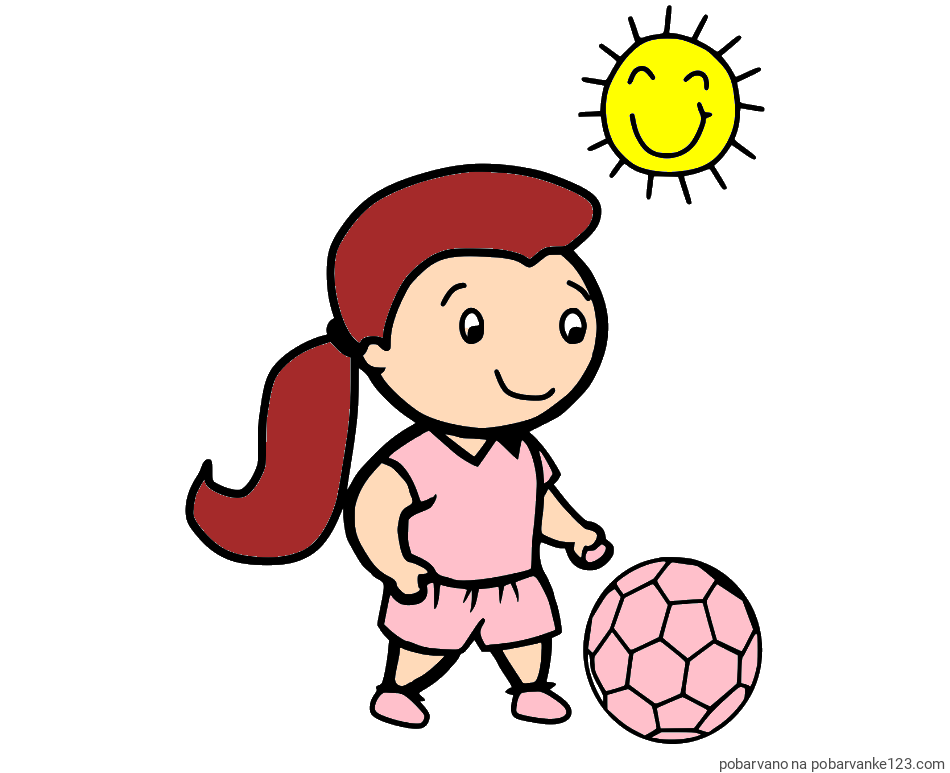 POBARVANA POBARVANKA - Pobarvanka nogometašice