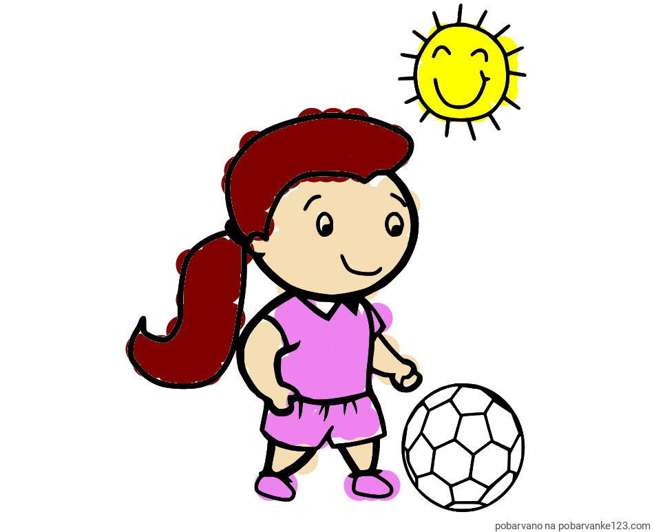 POBARVANA POBARVANKA - Pobarvanka nogometašice