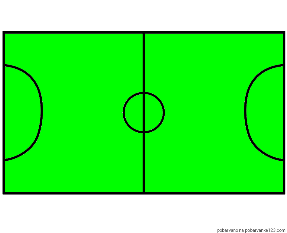POBARVANA POBARVANKA - Pobarvanka nogometnega igrišča
