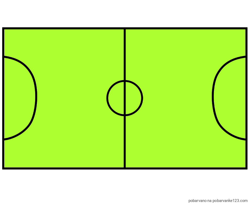 POBARVANA POBARVANKA - Pobarvanka nogometnega igrišča