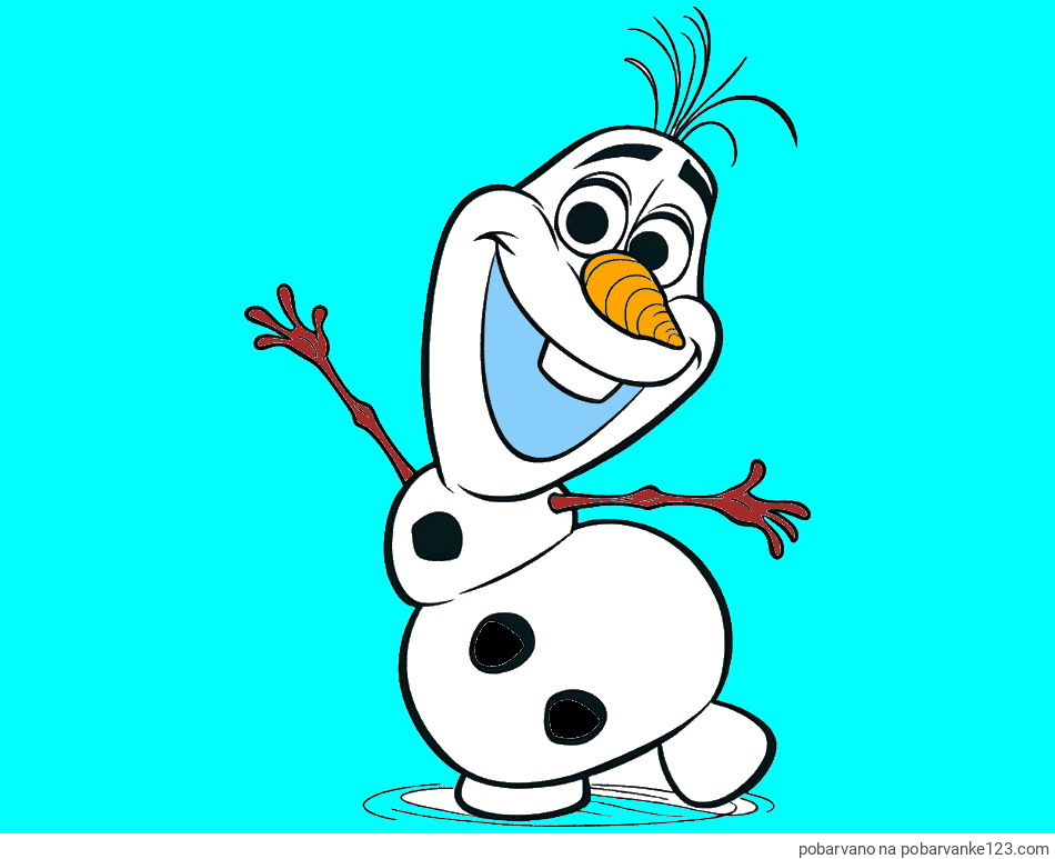 POBARVANA POBARVANKA - Pobarvanka Olaf