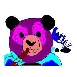 Pobarvana pobarvanka - Pobarvanka “Prestrašena panda”