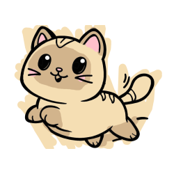 POBARVANA POBARVANKA - Pobarvanka prikupne mačke med tekom