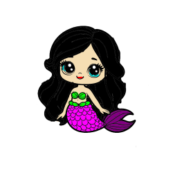 POBARVANA POBARVANKA - Pobarvanka prikupne morske deklice