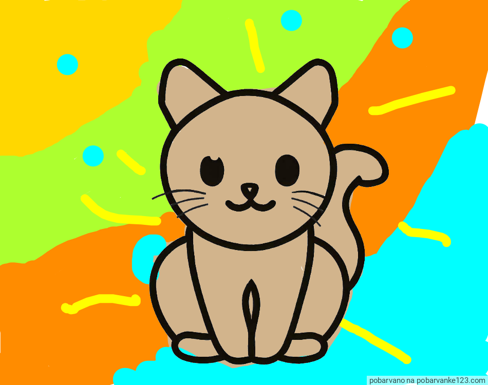 POBARVANA POBARVANKA - Pobarvanka prikupne mucke