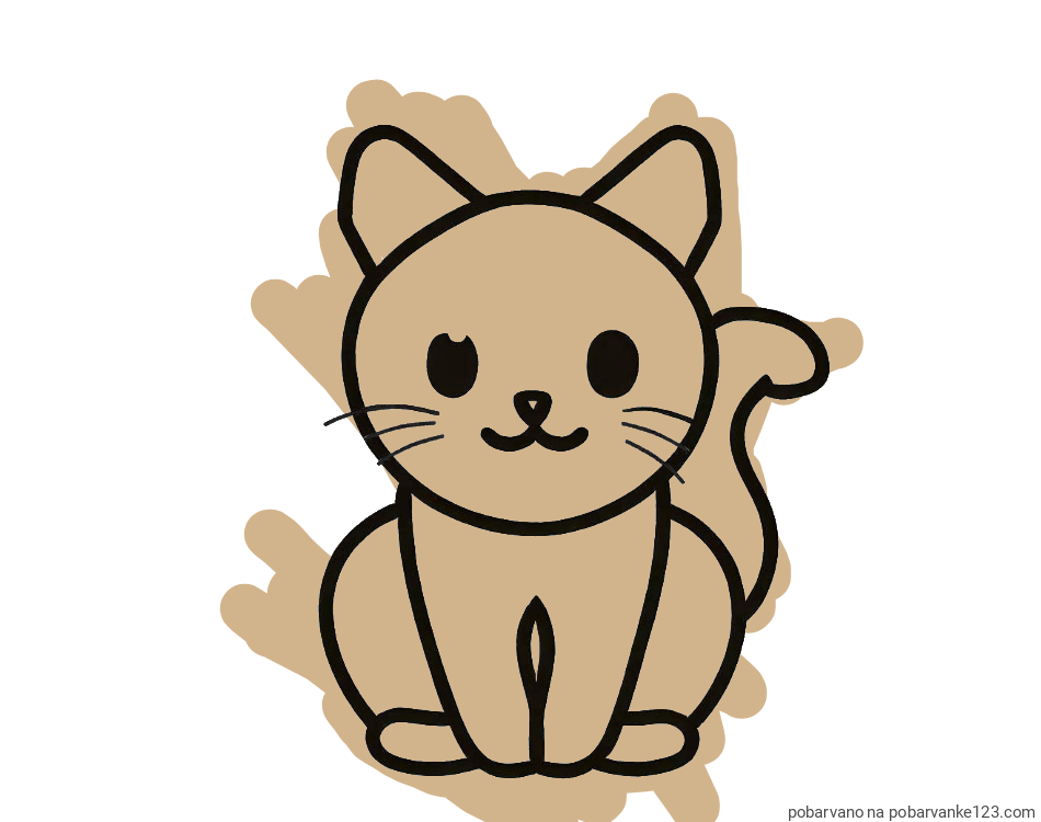 POBARVANA POBARVANKA - Pobarvanka prikupne mucke