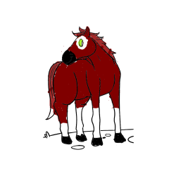 Pobarvana pobarvanka - Pobarvanka prikupnega konjička