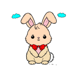 POBARVANA POBARVANKA - Pobarvanka prikupnega zajčka