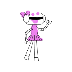 Pobarvana pobarvanka - Pobarvanka robotke