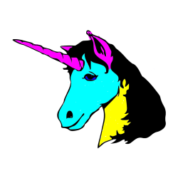 Pobarvana pobarvanka - Pobarvanka samorog