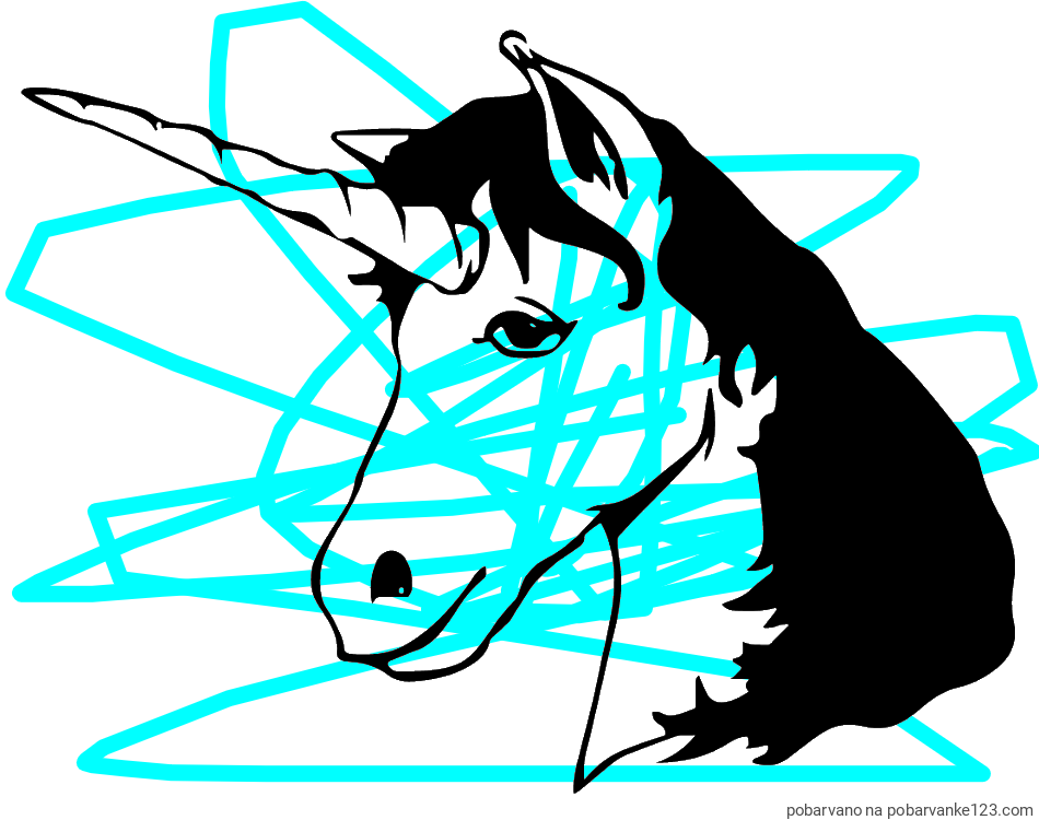 POBARVANA POBARVANKA - Pobarvanka samorog