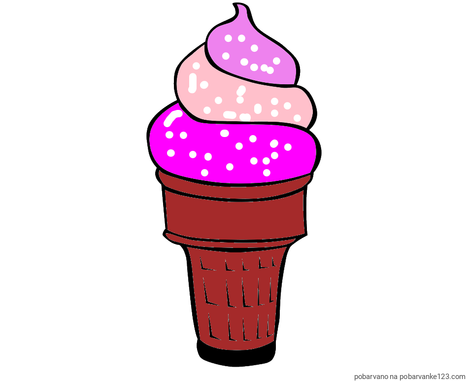 POBARVANA POBARVANKA - Pobarvanka sladoled