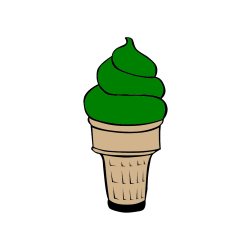 Pobarvana pobarvanka - Pobarvanka sladoled