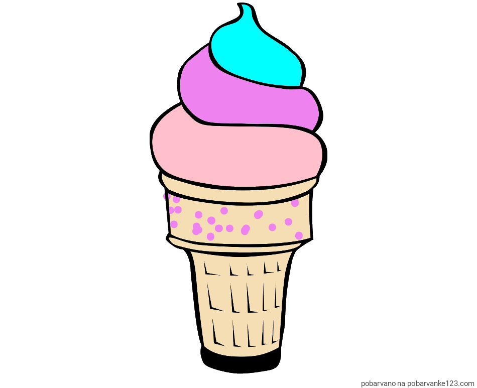 POBARVANA POBARVANKA - Pobarvanka sladoled