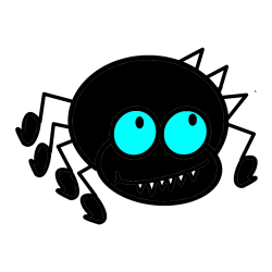 POBARVANA POBARVANKA - Pobarvanka smešnega pajka