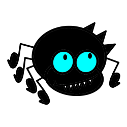 POBARVANA POBARVANKA - Pobarvanka smešnega pajka