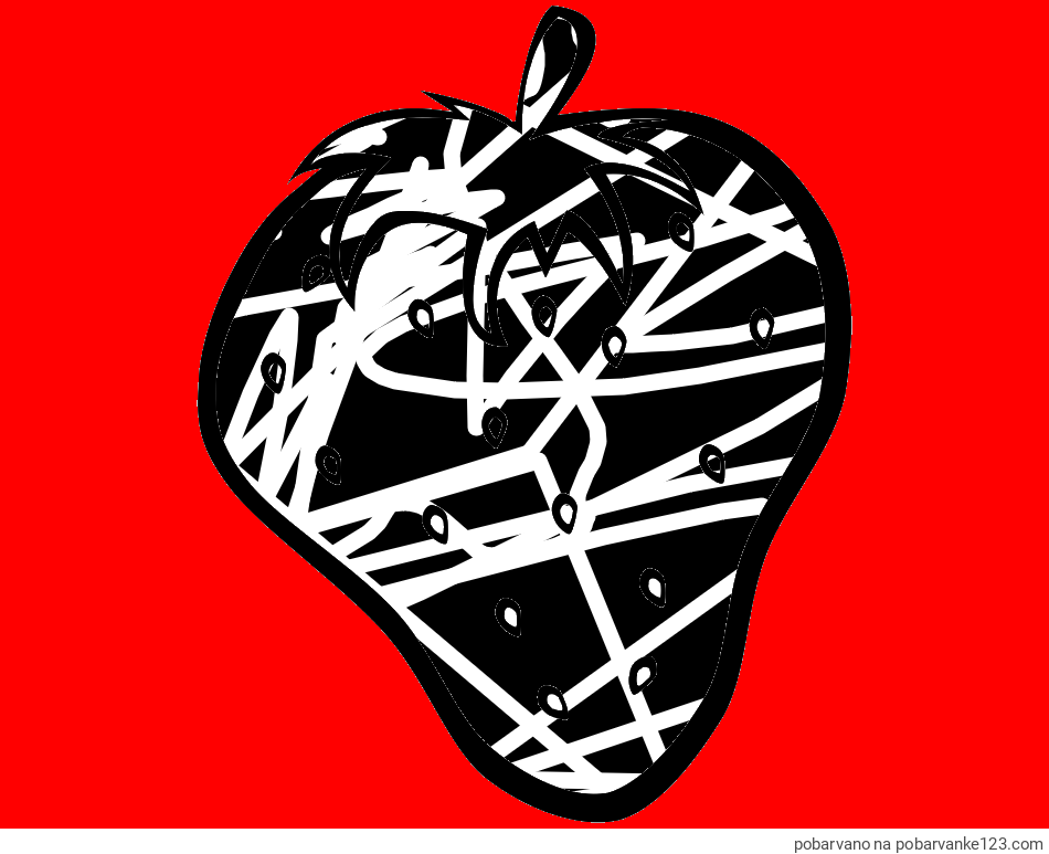 POBARVANA POBARVANKA - Pobarvanka sočne jagode