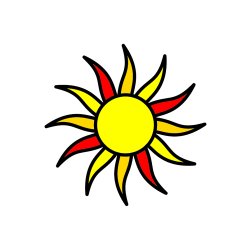 POBARVANA POBARVANKA - Pobarvanka sončka