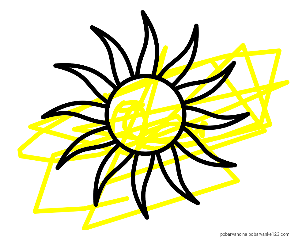 POBARVANA POBARVANKA - Pobarvanka sončka