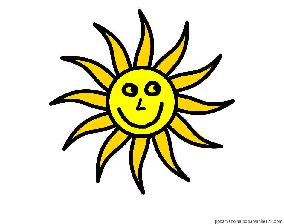 POBARVANA POBARVANKA - Pobarvanka sončka