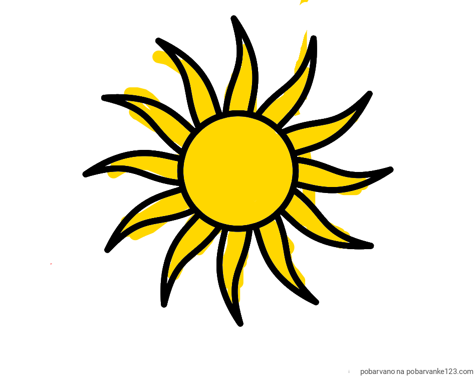 POBARVANA POBARVANKA - Pobarvanka sončka