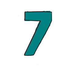 POBARVANA POBARVANKA - Pobarvanka številke sedem (7)