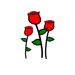 POBARVANA POBARVANKA - Pobarvanka treh vrtnic