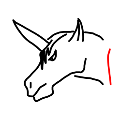 Pobarvana pobarvanka - Pobarvanka unicorn