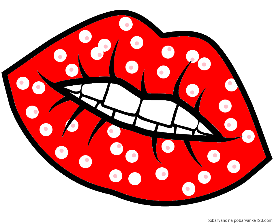 POBARVANA POBARVANKA - Pobarvanka ustnic