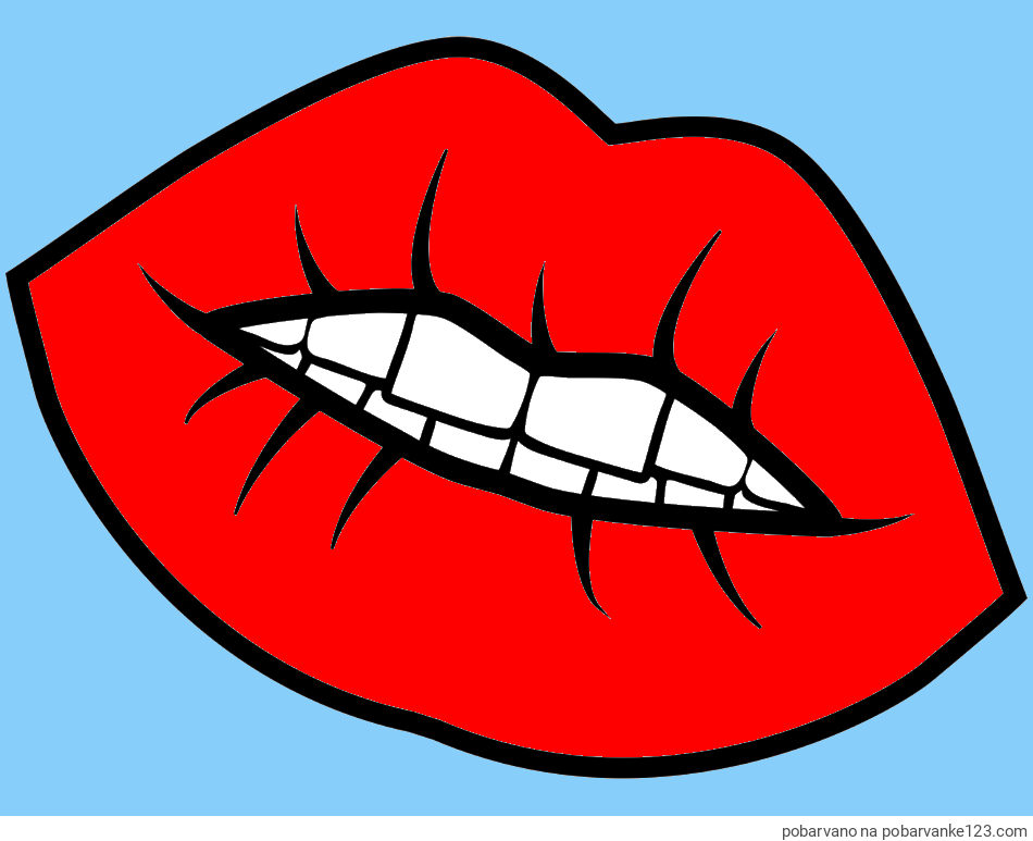 POBARVANA POBARVANKA - Pobarvanka ustnic
