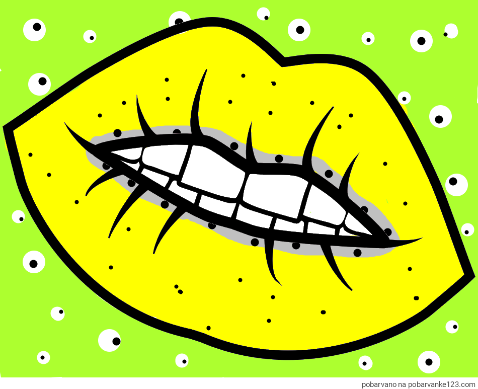 POBARVANA POBARVANKA - Pobarvanka ustnic