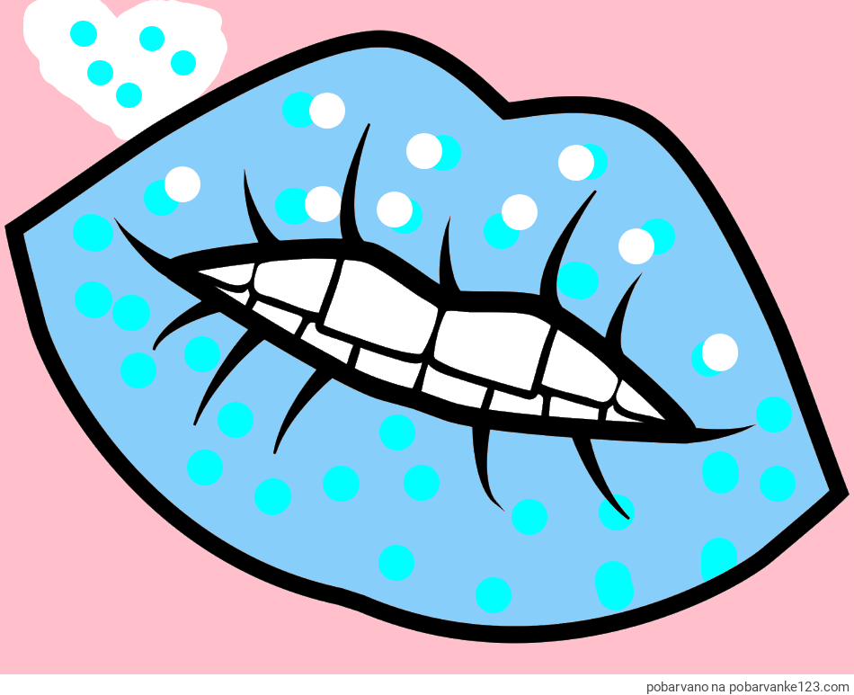 POBARVANA POBARVANKA - Pobarvanka ustnic